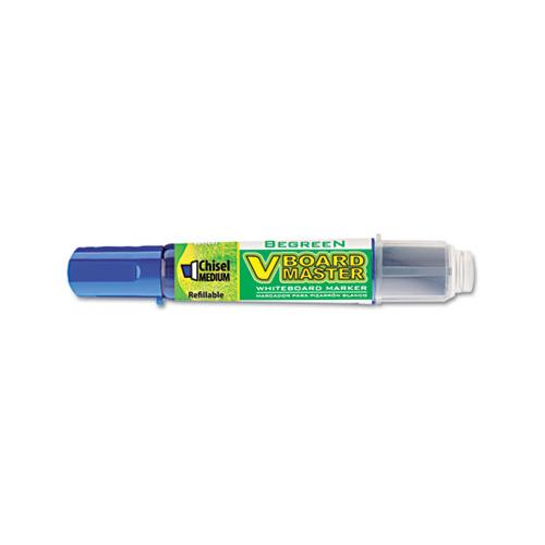 Begreen V Board Master Dry Erase Marker, Medium Chisel Tip, Blue