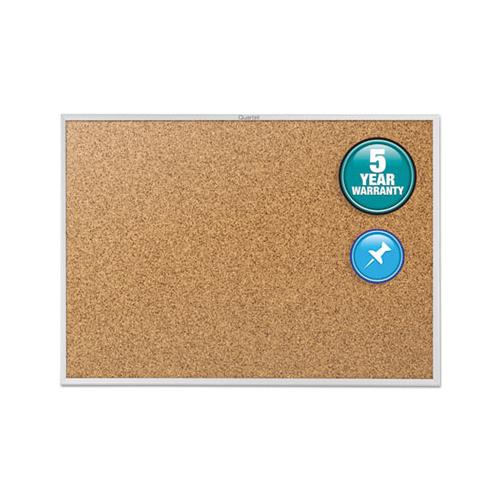 Classic Series Cork Bulletin Board, 96 X 48, Silver Aluminum Frame