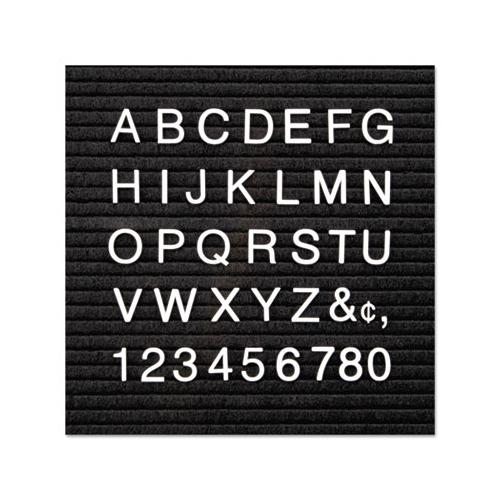 Character Sets, Pin, White, 1"h, 300-set