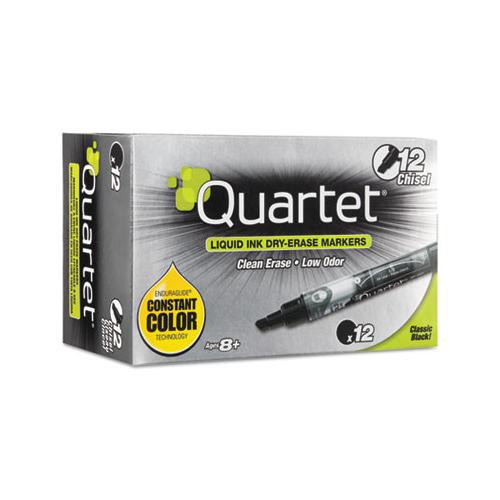 Enduraglide Dry Erase Marker, Broad Chisel Tip, Black, Dozen