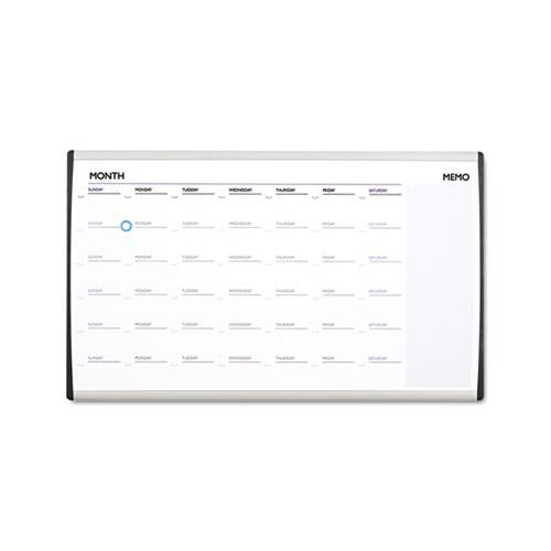 Magnetic Dry-erase Calendar, 18 X 30, White Surface, Silver Aluminum Frame