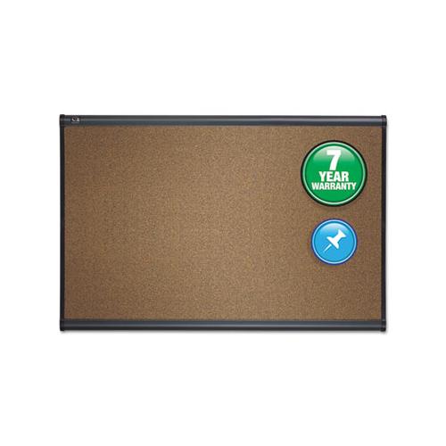 Prestige Bulletin Board, Brown Graphite-blend Surface, 72x48, Gry Aluminum Frame