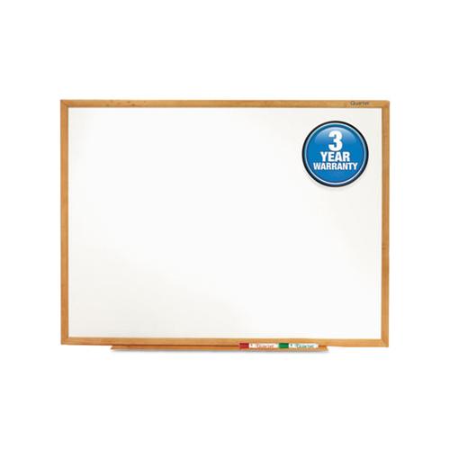 Classic Series Total Erase Dry Erase Board, 36 X 24, Oak Finish Frame