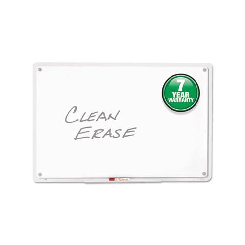 Iq Total Erase Board, 23 X 16, White, Clear Frame