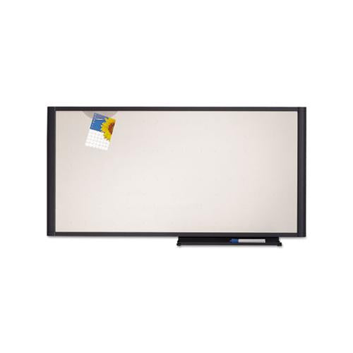 Prestige Cubicle Total Erase Whiteboard, 36 X 18, White Surface, Graphite Frame