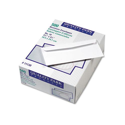 Park Ridge Embossed Executive Envelope, #10, Commercial Flap, Gummed Closure, 4.13 X 9.5, White, 500-box