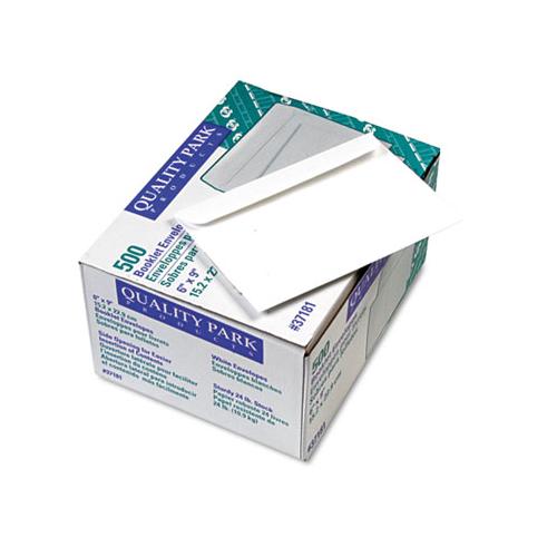 Open-side Booklet Envelope, #6 1-2, Hub Flap, Gummed Closure, 6 X 9, White, 500-box