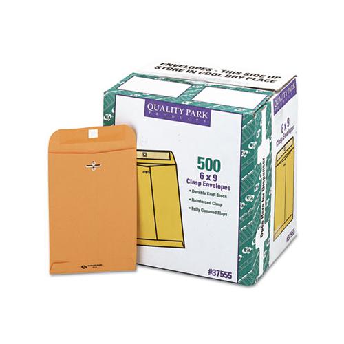 Clasp Envelope, #55, Cheese Blade Flap, Clasp-gummed Closure, 6 X 9, Brown Kraft, 500-carton