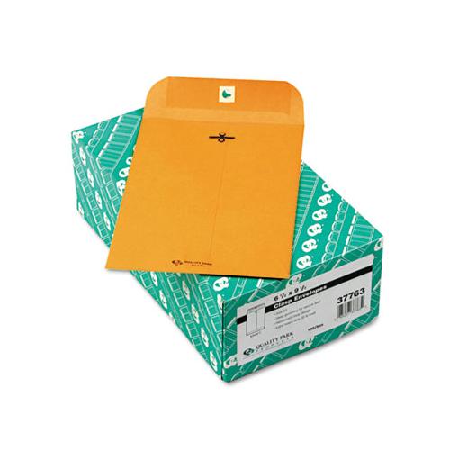 Clasp Envelope, #1 3-4, Cheese Blade Flap, Clasp-gummed Closure, 6.5 X 9.5, Brown Kraft, 100-box