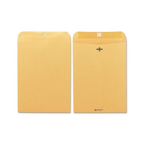 Clasp Envelope, #90, Cheese Blade Flap, Clasp-gummed Closure, 9 X 12, Brown Kraft, 100-box