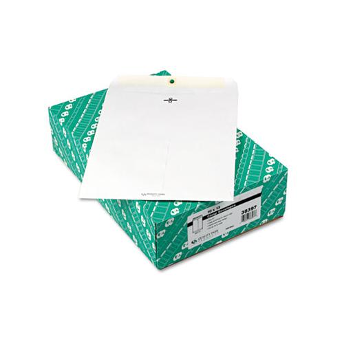 Clasp Envelope, #97, Cheese Blade Flap, Clasp-gummed Closure, 10 X 13, White, 100-box