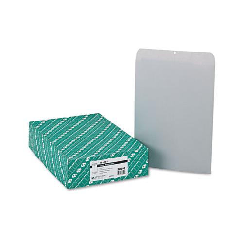 Clasp Envelope, #110, Cheese Blade Flap, Clasp-gummed Closure, 12 X 15.5, Executive Gray, 100-box