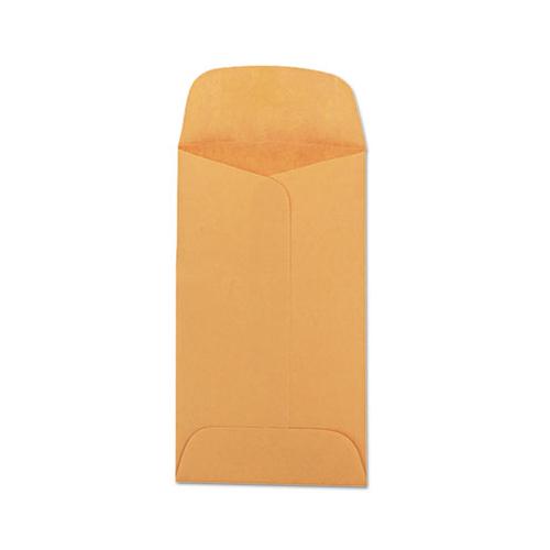 Kraft Coin And Small Parts Envelope, #3, Square Flap, Gummed Closure, 2.5 X 4.25, Brown Kraft, 500-box