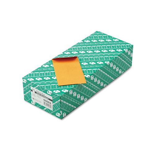 Kraft Coin And Small Parts Envelope, #5 1-2, Square Flap, Gummed Closure, 3.13 X 5.5, Brown Kraft, 500-box