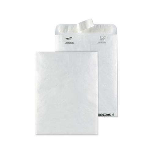 Catalog Mailers, Dupont Tyvek, #10 1-2, Cheese Blade Flap, Redi-strip Closure, 9 X 12, White, 50-box
