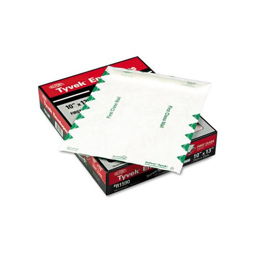 Catalog Mailers, Dupont Tyvek, #13 1-2, Cheese Blade Flap, Redi-strip Closure, 10 X 13, White, 100-box