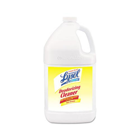 Disinfectant Deodorizing Cleaner Concentrate, 1 Gal Bottle, Lemon, 4-carton