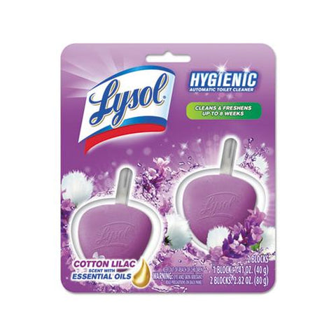 Hygienic Automatic Toilet Bowl Cleaner, Cotton Lilac, 2-pack