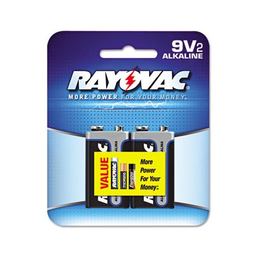 High Energy Premium Alkaline 9v Batteries, 2-pack