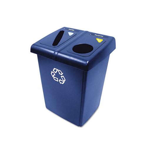 Glutton Recycling Station, Two-stream, 46 Gal, Blue
