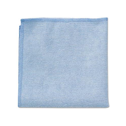 Microfiber Cleaning Cloths, 16 X 16, Blue, 24-pack