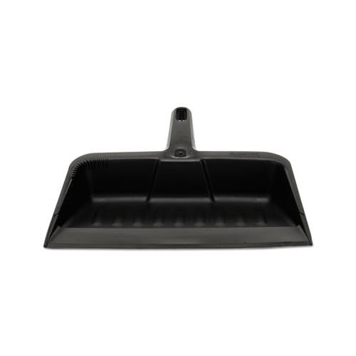 Heavy-duty Dustpan, 8 1-4" W, Polypropylene, Charcoal