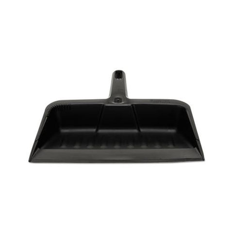 Heavy-duty Dustpan, 8 1-4" W, Polypropylene, Charcoal