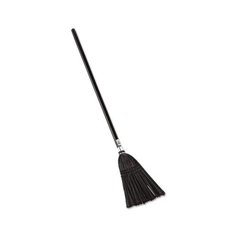 Lobby Pro Synthetic-fill Broom, 37 1-2" Height, Black