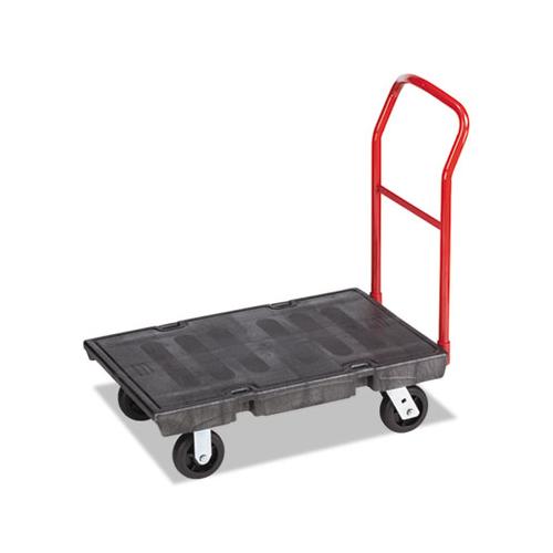 Heavy-duty Platform Truck Cart, 500 Lb Capacity, 24 X 36 Platform, Black