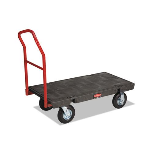 Heavy-duty Platform Truck Cart, 1,200 Lb Capacity, 24 X 48 Platform, Black