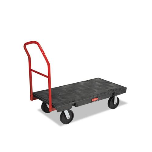 Platform Truck, 2,000 Lb Capacity, 24 X 48 X 7, Black