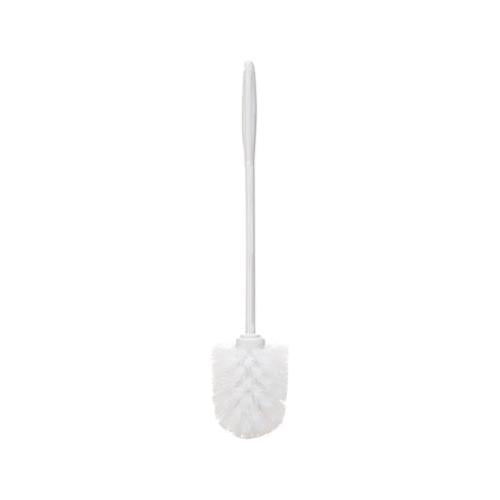 Toilet Bowl Brush, 14 1-2", White, Plastic, 24-carton