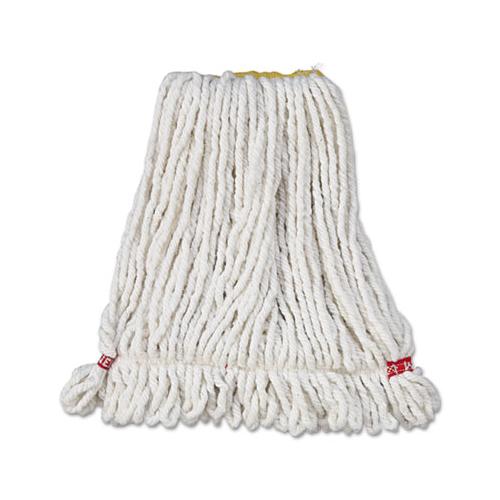 Web Foot Wet Mop Head, Shrinkless, White, Small, Cotton-synthetic, 6-carton