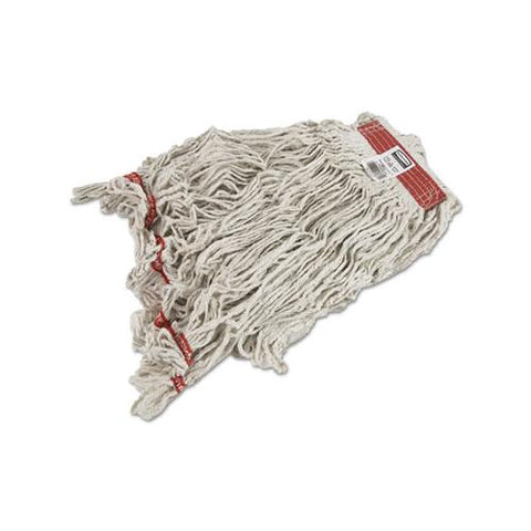 Swinger Loop Wet Mop Heads, Cotton-synthetic, White, X-large, 6-carton