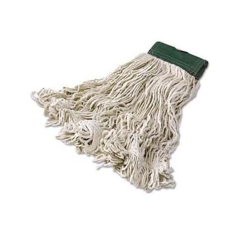 Super Stitch Blend Mop Heads, Cotton-synthetic, White, Medium