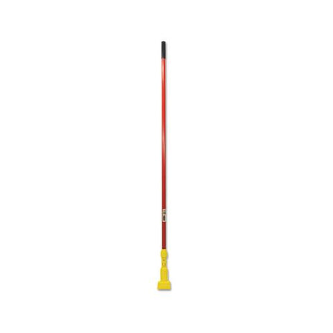 Gripper Fiberglass Mop Handle, 60", Red-yellow