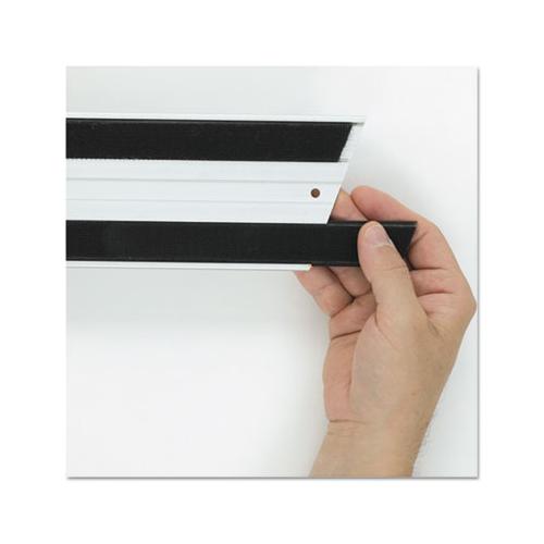 Hook And Loop Replacement Strips, 1.1" X 18", Black