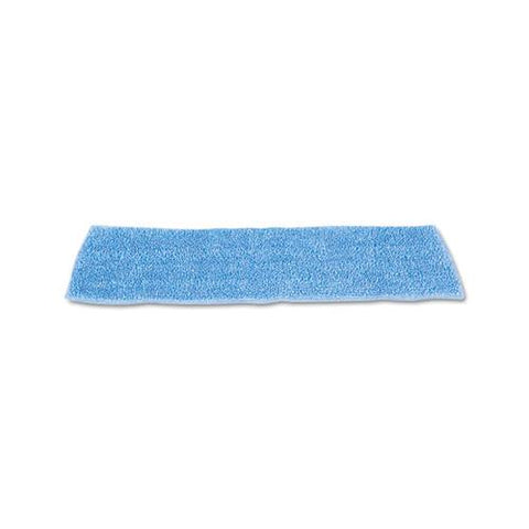 Economy Wet Mopping Pad, Microfiber, 18", Blue, 12-carton
