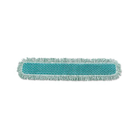 Hygen Dry Dusting Mop Heads With Fringe, 36", Microfiber, Green
