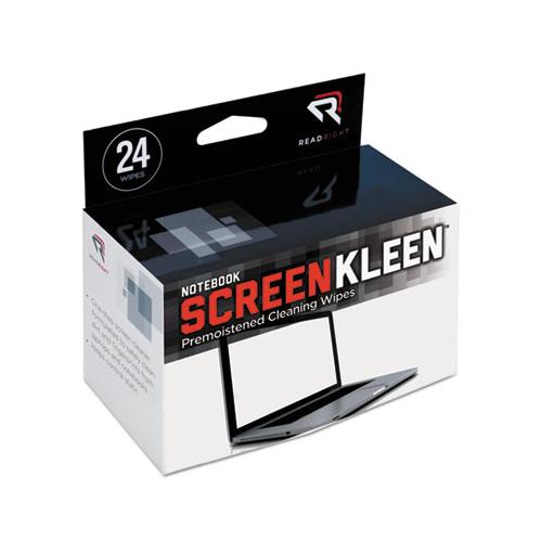 Notebook Screenkleen Pads, Cloth, 7 X 5, White, 24-box