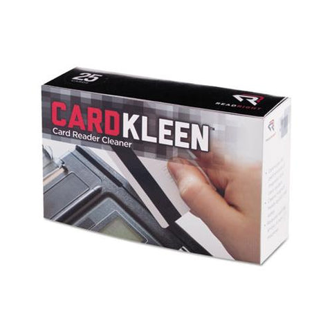 Cardkleen Presaturated Magnetic Head Cleaning Cards, 3 3-8" X 2 1-8", 25-box