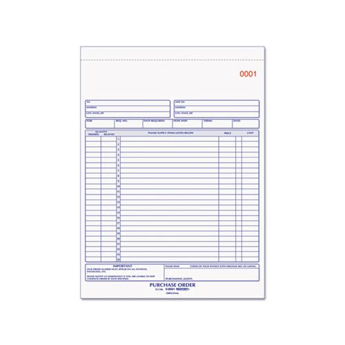 Purchase Order Book, 8 1-2 X 11, Letter, Two-part Carbonless, 50 Sets-book