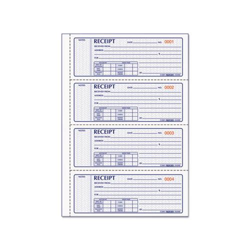 Money Receipt Book, 7 X 2 3-4, Carbonless Triplicate, 100 Sets-book