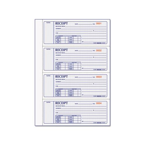 Money Receipt Book, 7 X 2 3-4, Carbonless Triplicate, 200 Sets-book