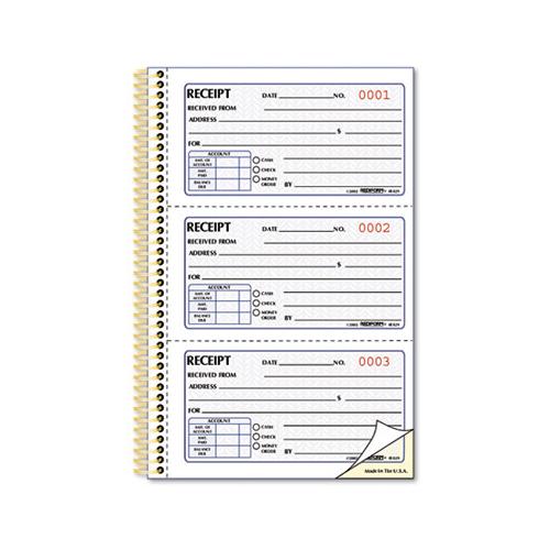 Money Receipt Book, 5 X 2 3-4, Two-part Carbonless, 225 Sets-book
