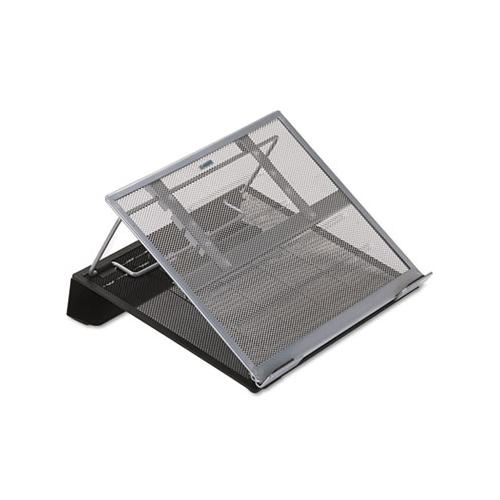 Laptop Stand-holder, 13w X 11 3-4d X 6 3-4h, Black-silver