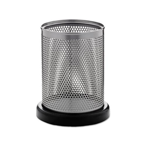 Distinctions Pencil Cup, 3 1-2 Dia. X 4 1-2, Metal-black