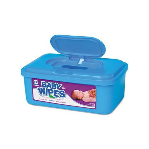 Baby Wipes Tub, Scented, White, 80-tub, 12 Tubs-carton