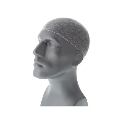 Lightweight Latex-free Hairnets, White, 28 In., Nylon, 144-box