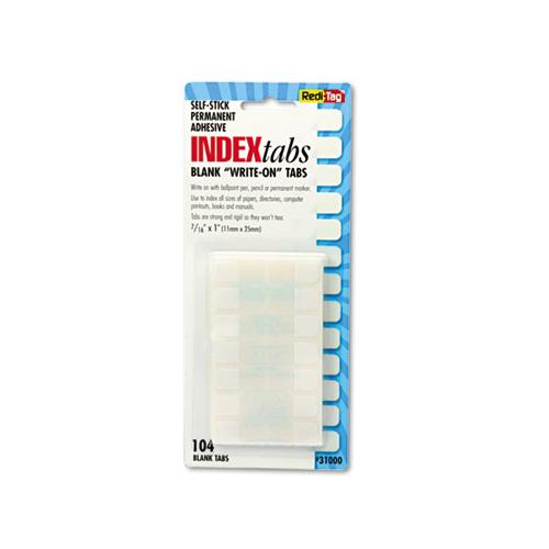 Legal Index Tabs, 1-5-cut Tabs, White, 1" Wide, 104-pack
